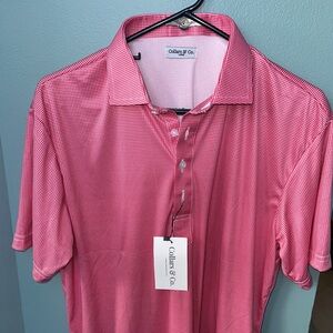 Collars & Co. Checkered Men's Polo Shirt NWT